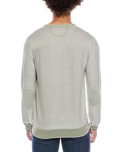 links stitch v-neck sweater