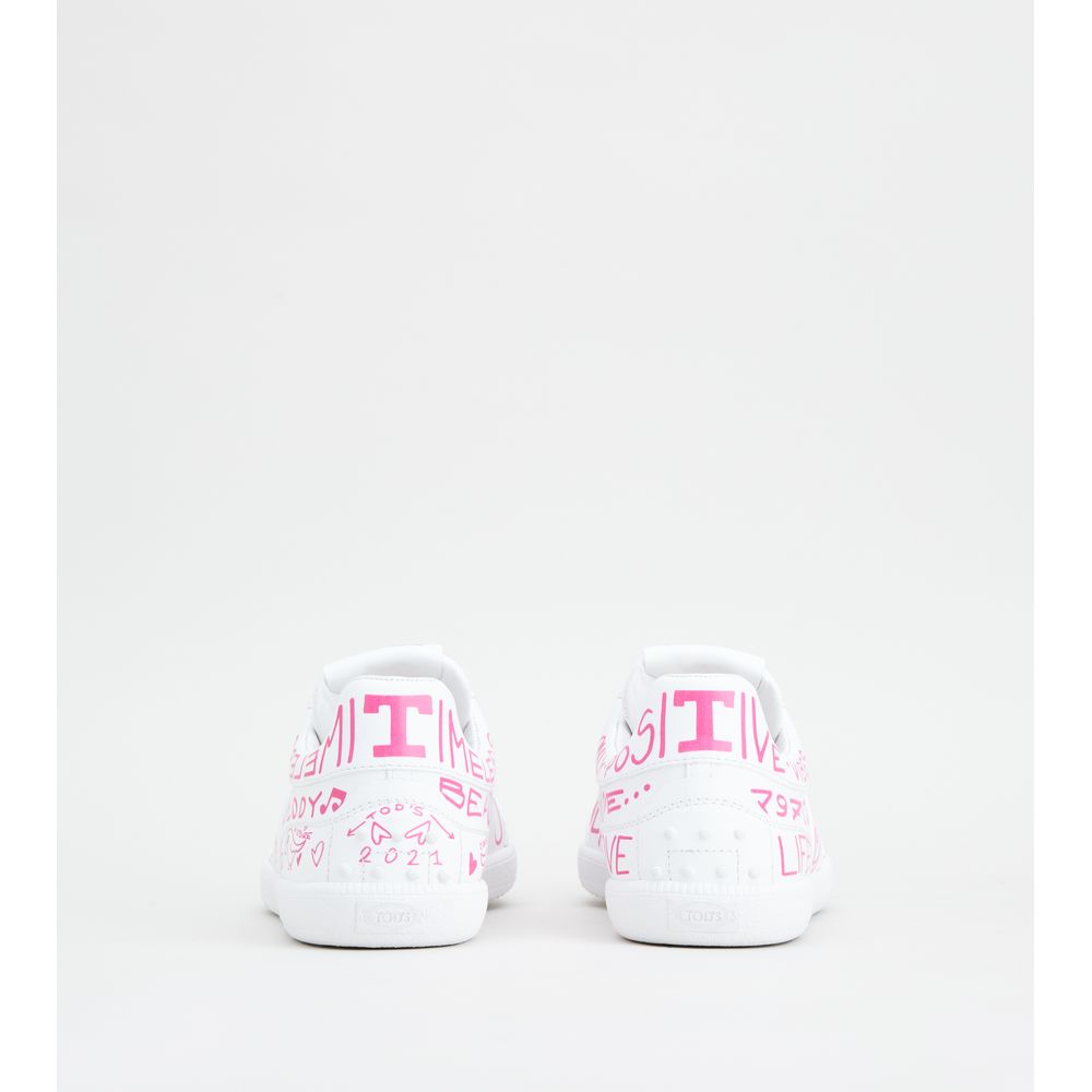 tabs sneakers in leather