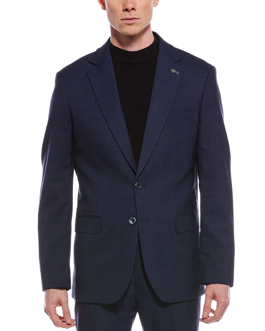 2pc windowpane suit