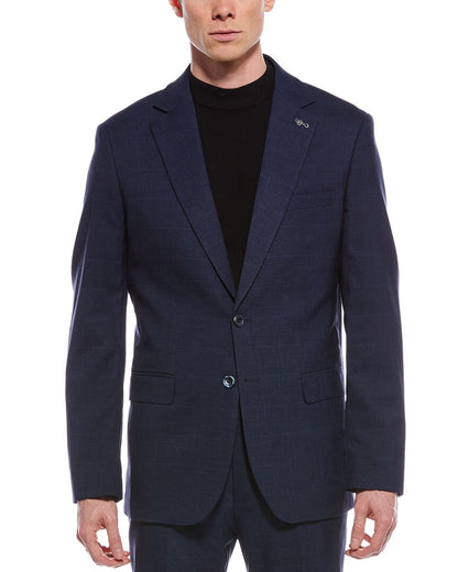 2pc windowpane suit