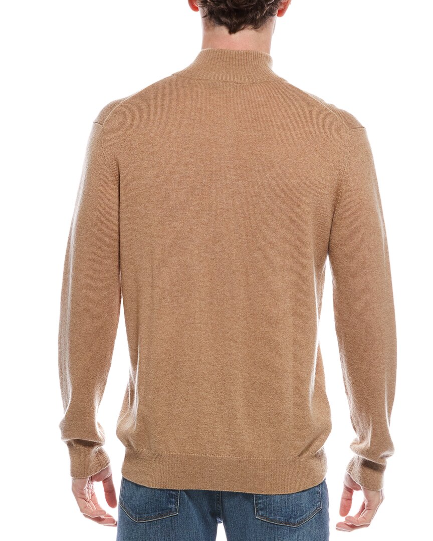 cashmere mock neck cashmere 1/4-zip sweater