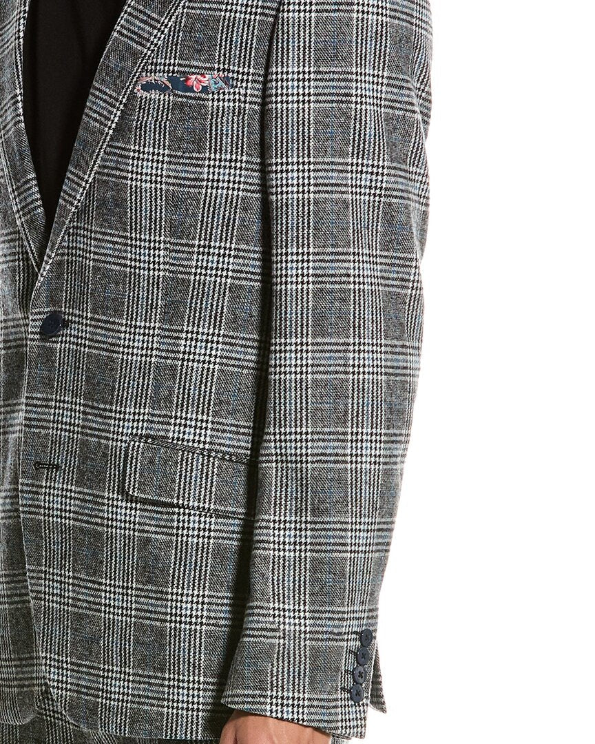 dover slim fit wool-blend jacket