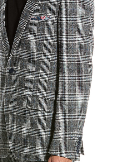 dover slim fit wool-blend jacket