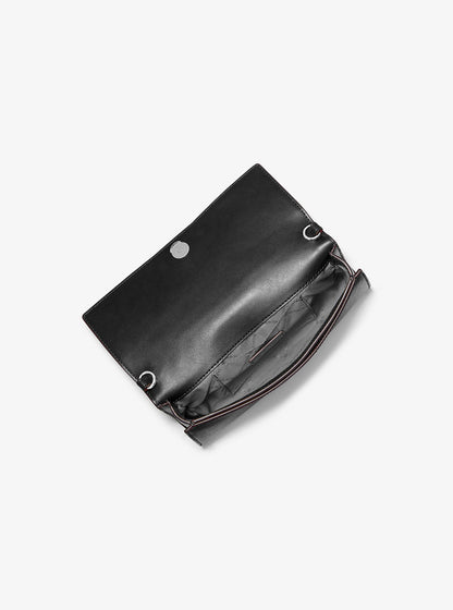 jet set medium leather clutch