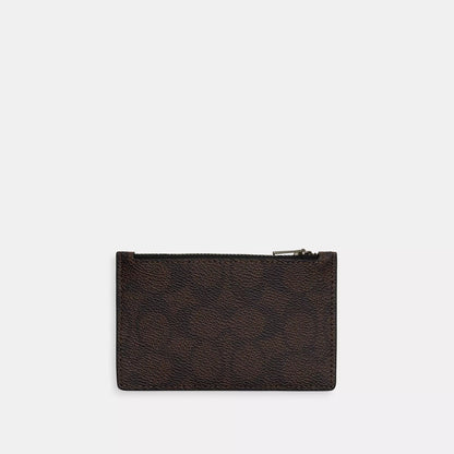 zip card case in signature
