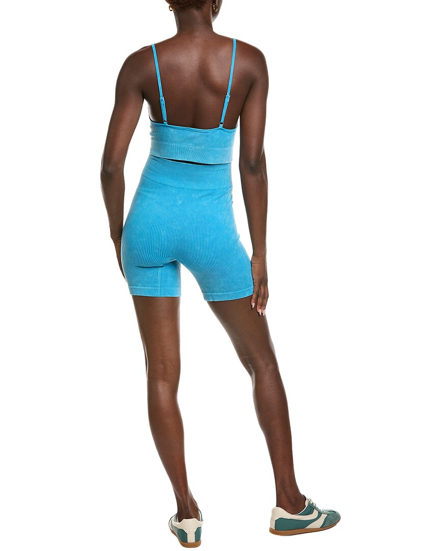 2pc mineral washed bralette & short set