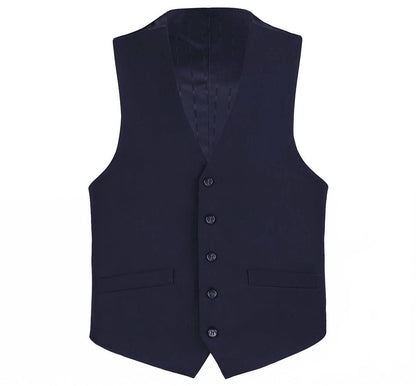prestige single breasted vest in cobalt
