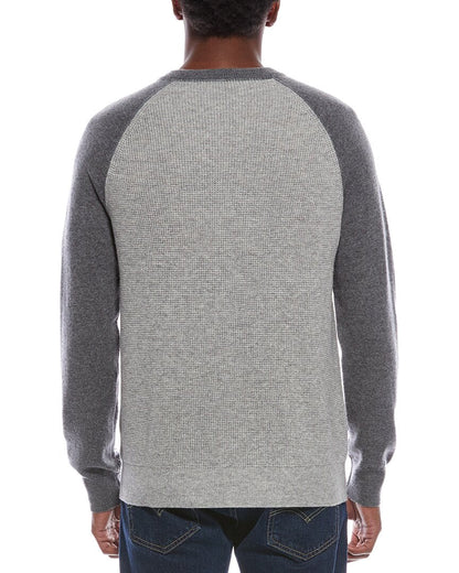 raglan colorblocked wool & cashmere-blend crewneck sweater