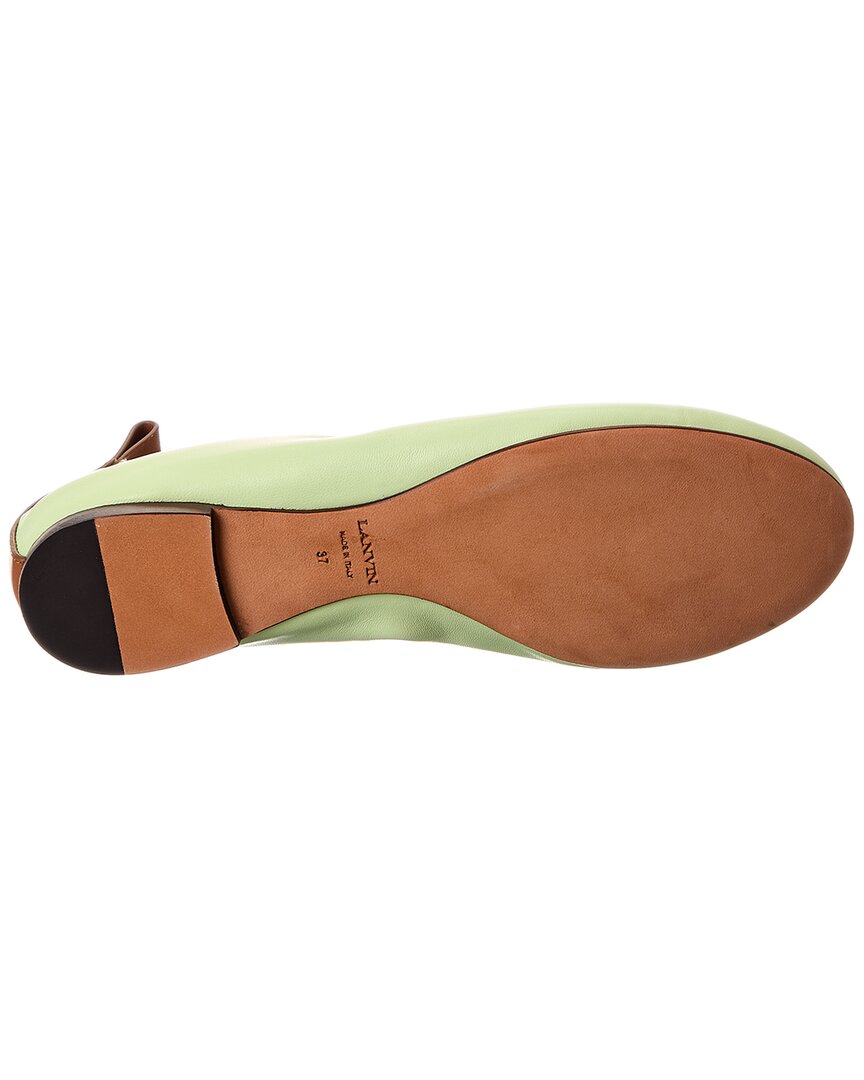 leather ballerina flat