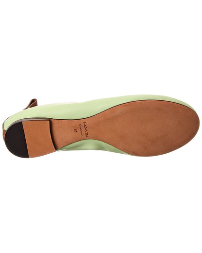 leather ballerina flat