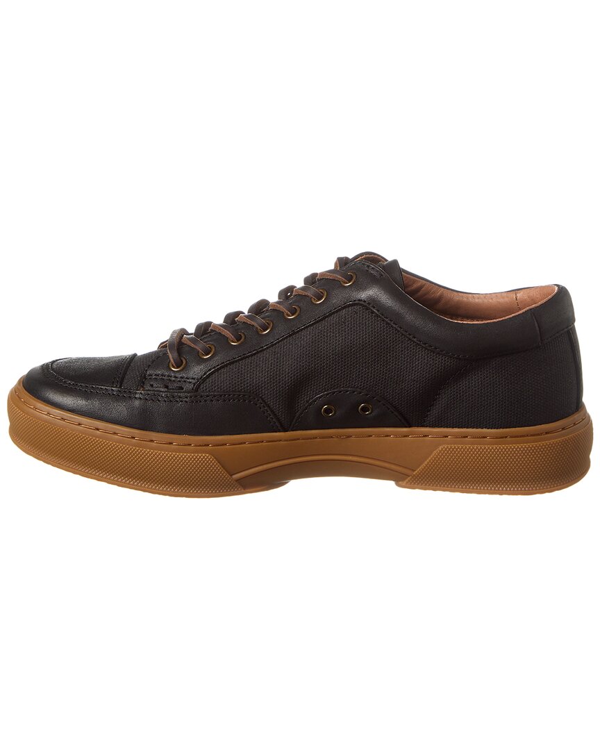 hoyt low lace canvas & leather sneaker