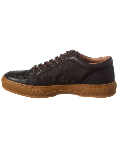 hoyt low lace canvas & leather sneaker