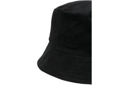 men's helvetica bucket hat in black