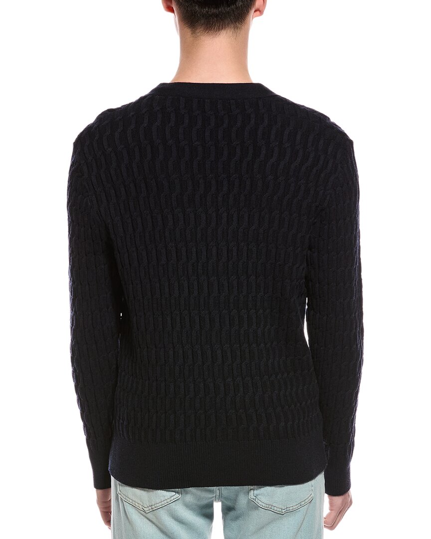 cable knit v-neck cardigan