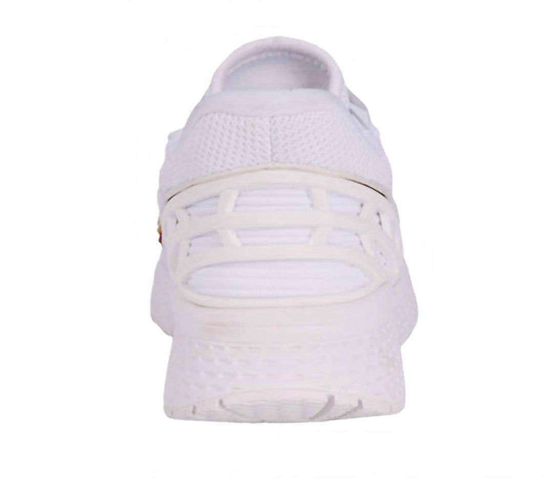 women's halo walking shoes in white mesh combo