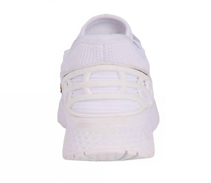 women's halo walking shoes in white mesh combo