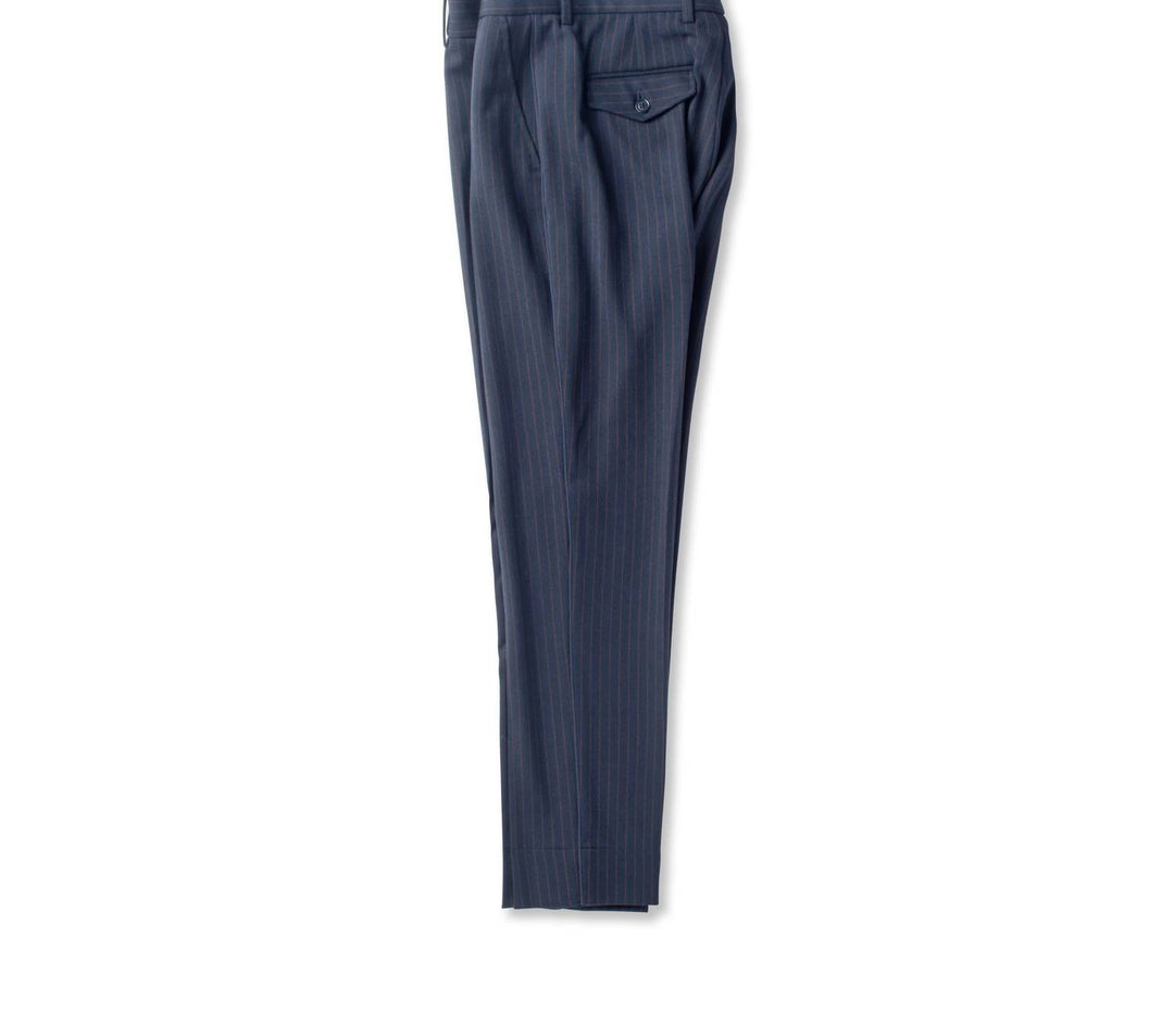 men's easy fit pinstripe track pants in navy
