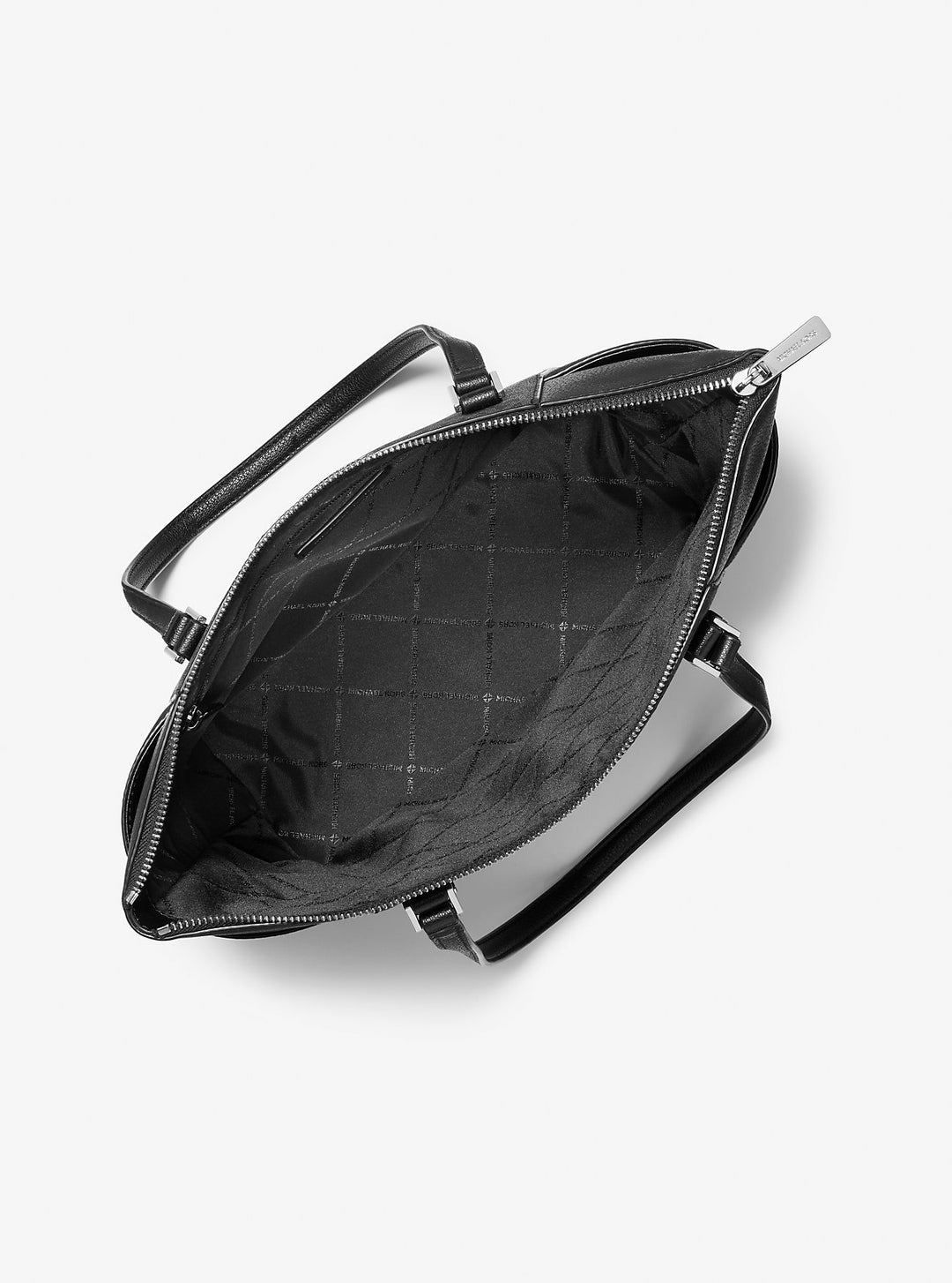charlotte large logo and leather top-zip tote bag