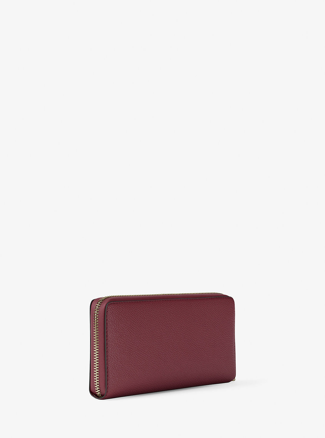 jet set travel large pebbled leather wristlet