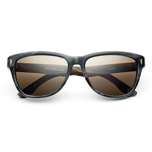 One Size - polished double horn / bronze polarized lens