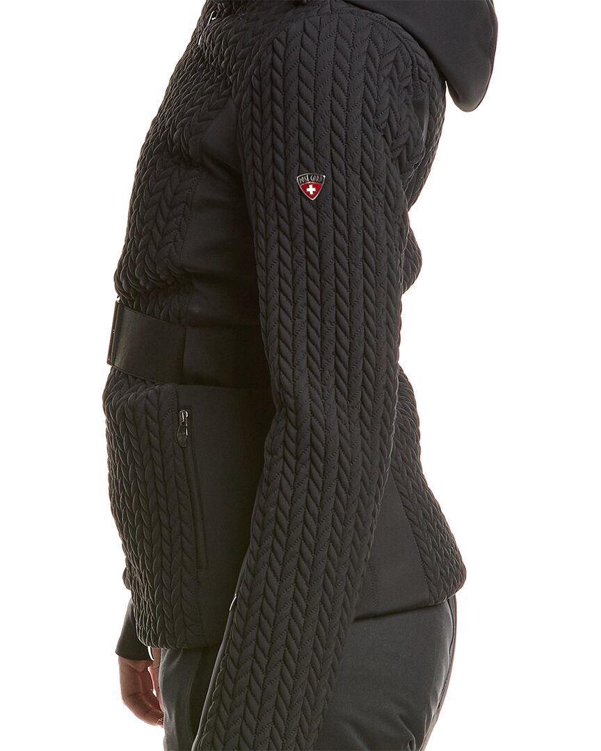 belted ski jacket