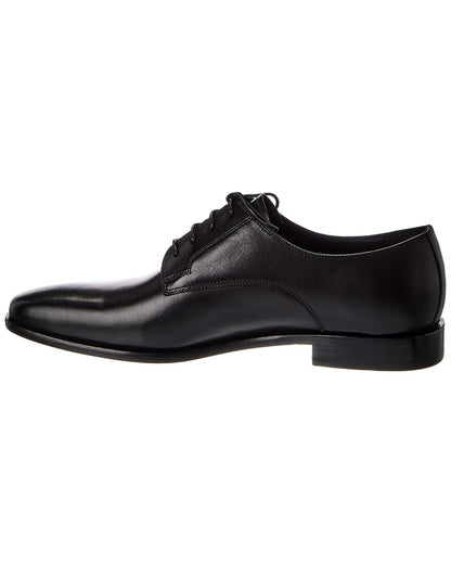 plain toe leather oxford