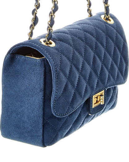 maeve quilted suede crossbody