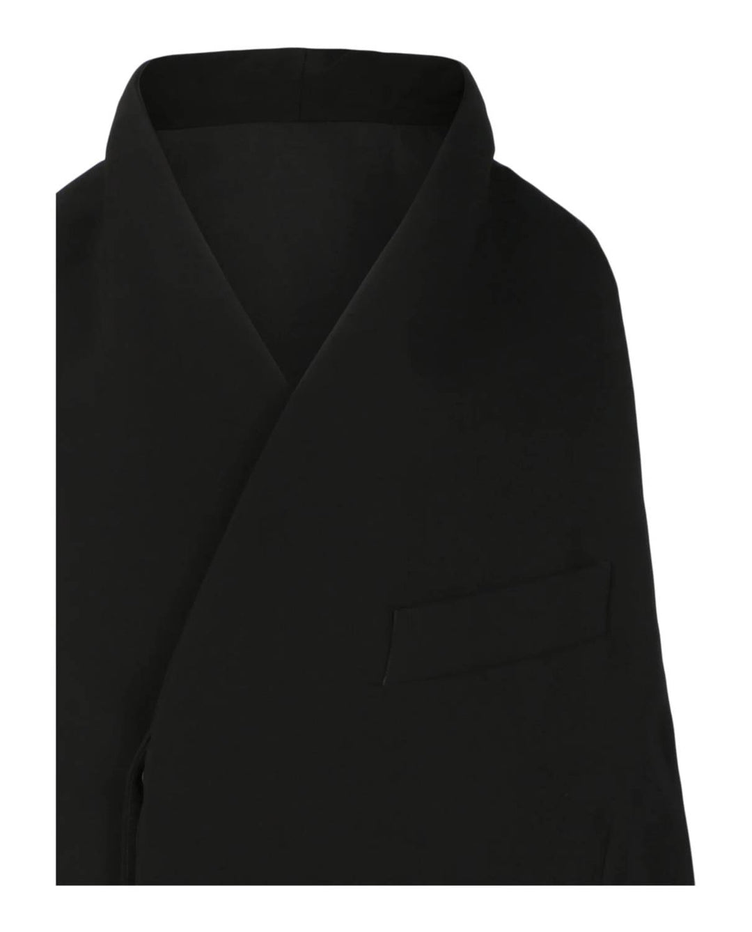 men's double breasted fitted vest in black