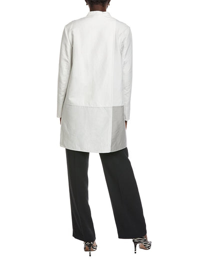 hector silk-blend coat