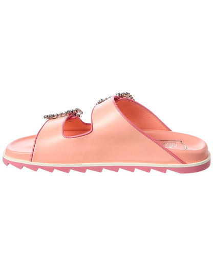 viv strass buckle slide
