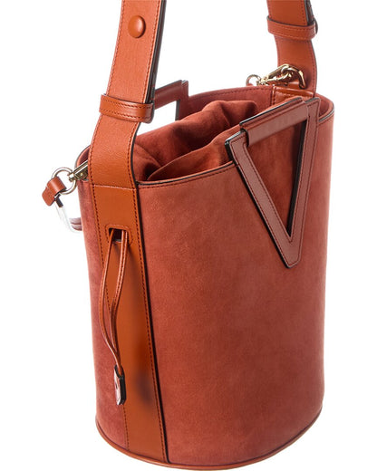 suede bucket bag