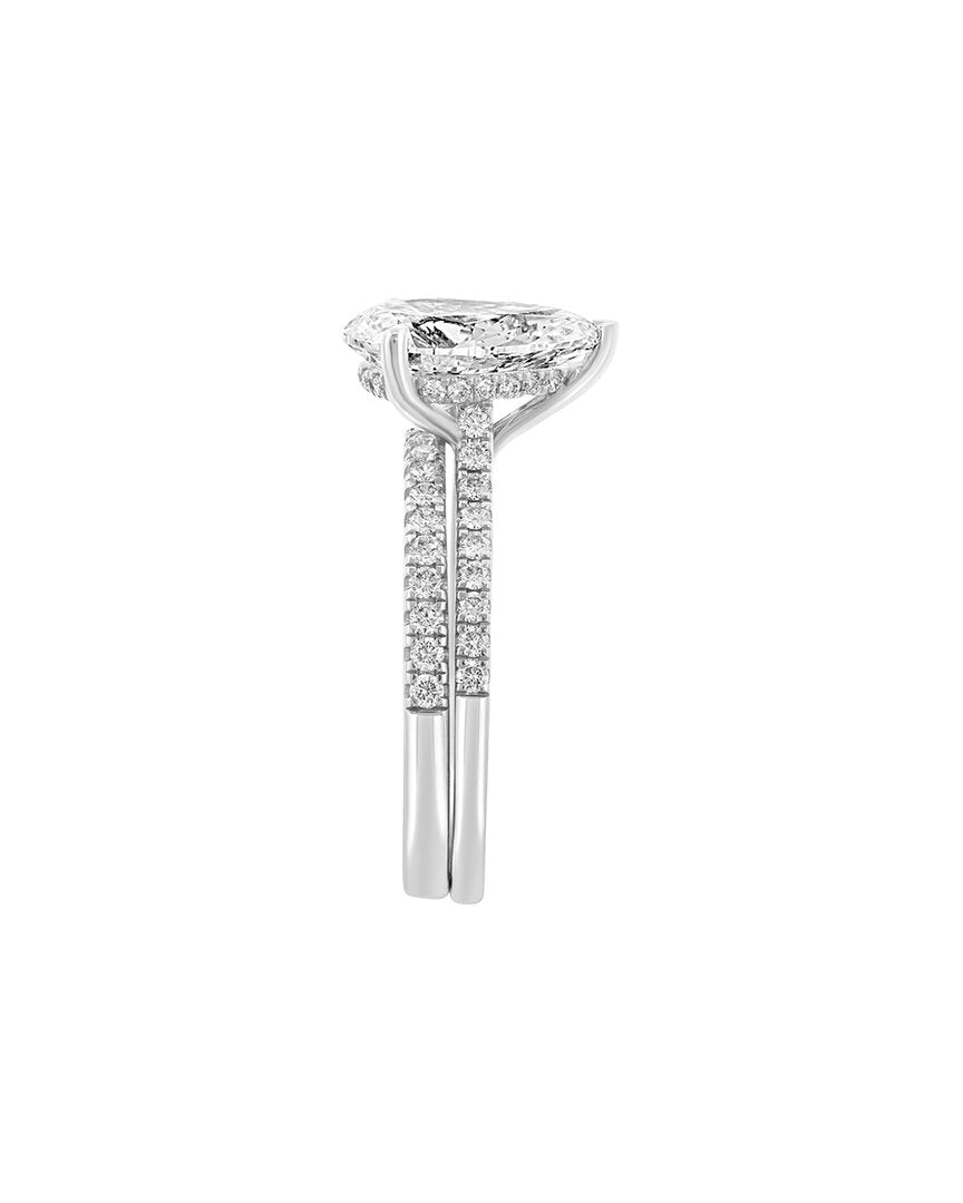 14k 2.91 ct. tw. lab-grown diamond ring