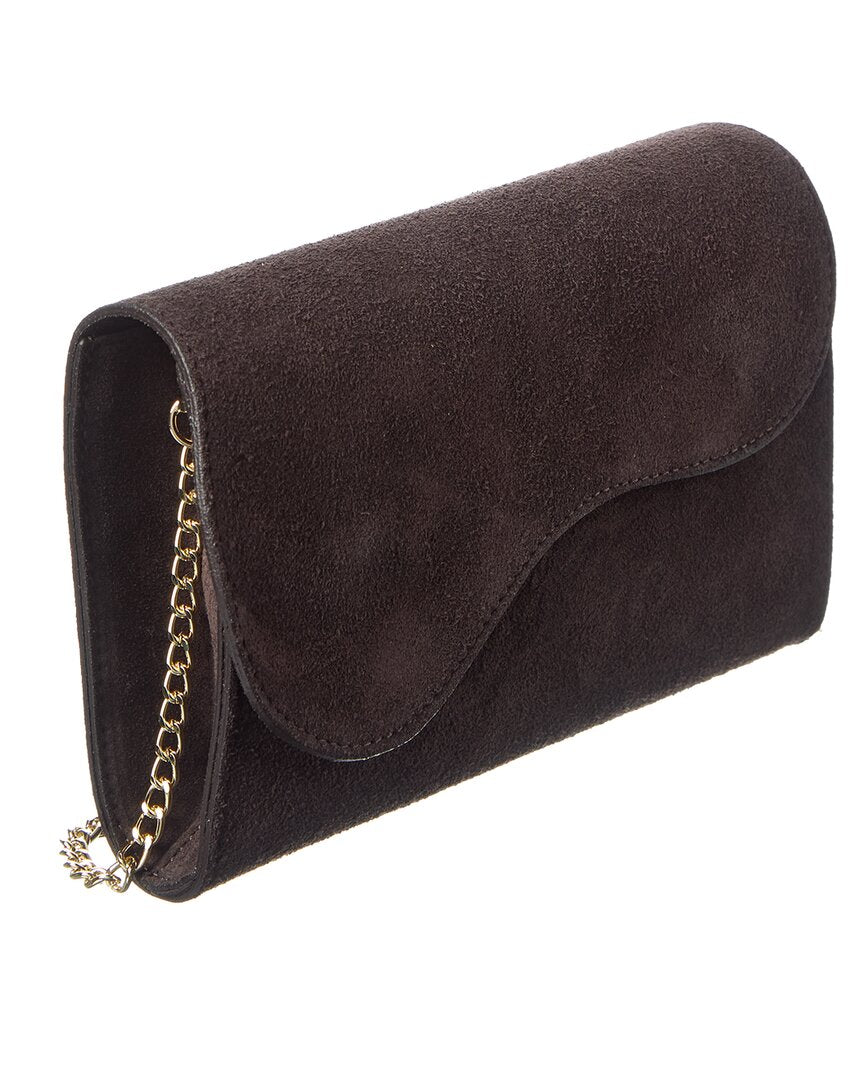 dora suede clutch