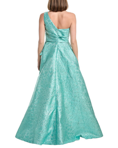 one shoulder a-line gown