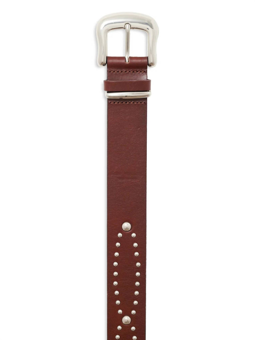 women's rowan studded belt in mahogany