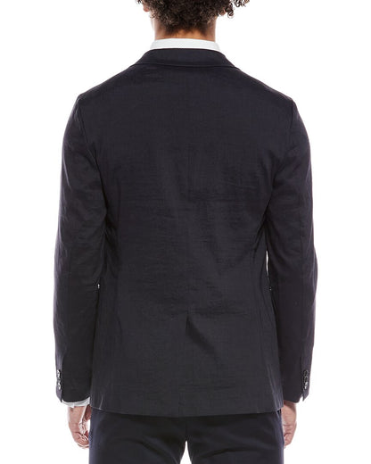 clinton linen-blend blazer