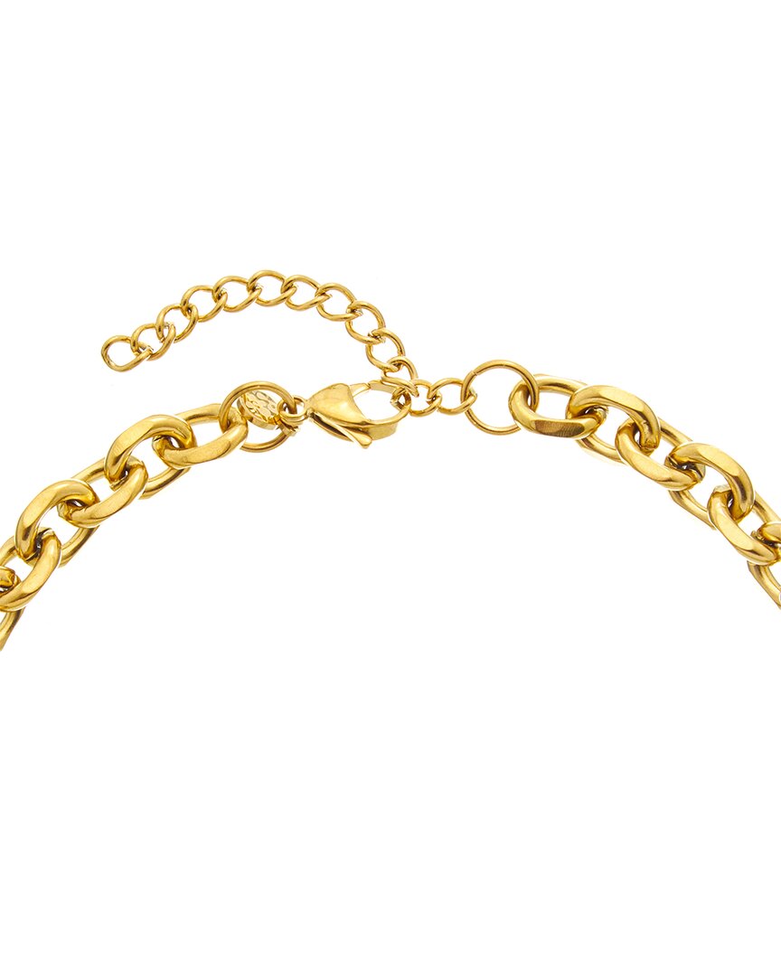 18k plated stainless steel charm necklace