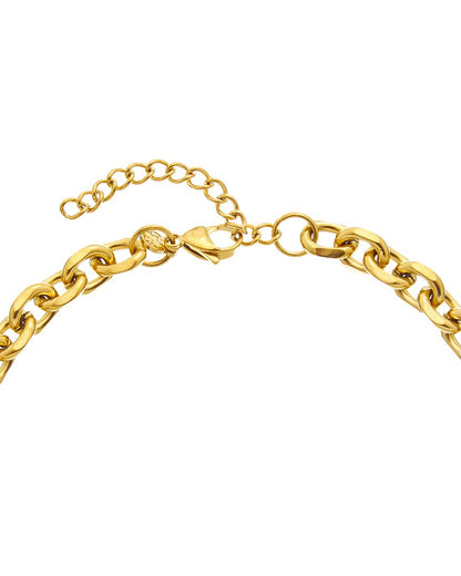18k plated stainless steel charm necklace