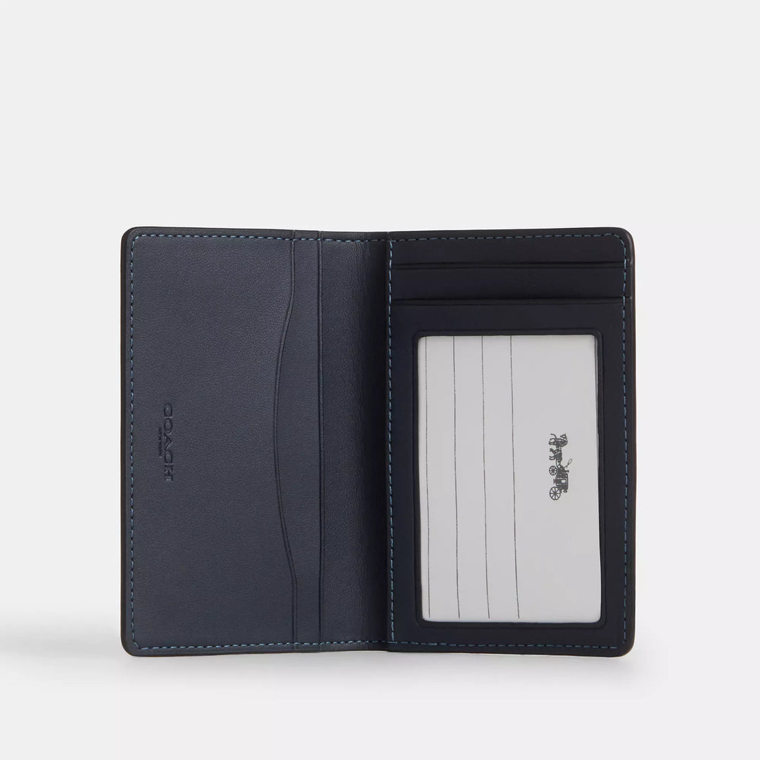 id card wallet in ombre signature canvas