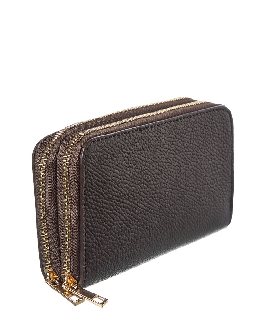 xenia zip leather continental wallet