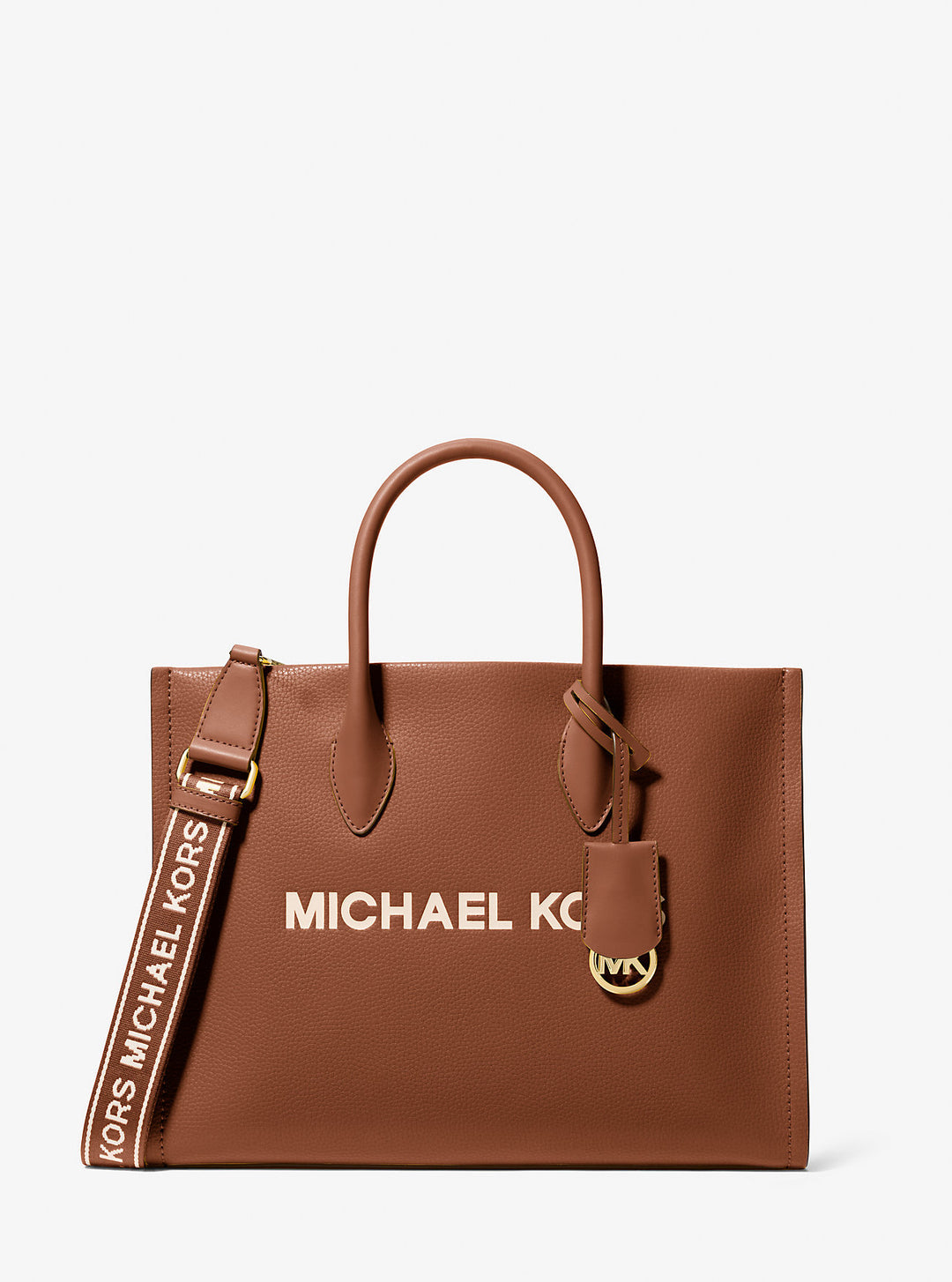 mirella medium pebbled leather tote bag