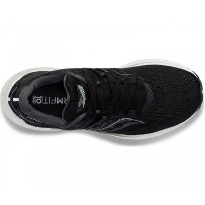 women's triumph 20 running shoes in black/white noir/blanc
