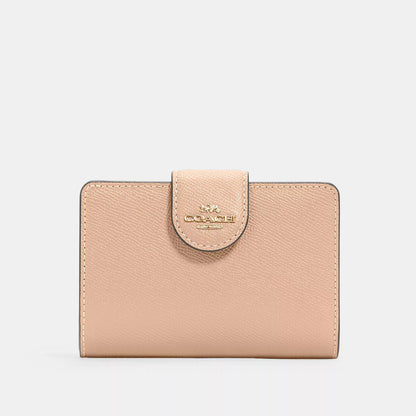 medium corner zip wallet