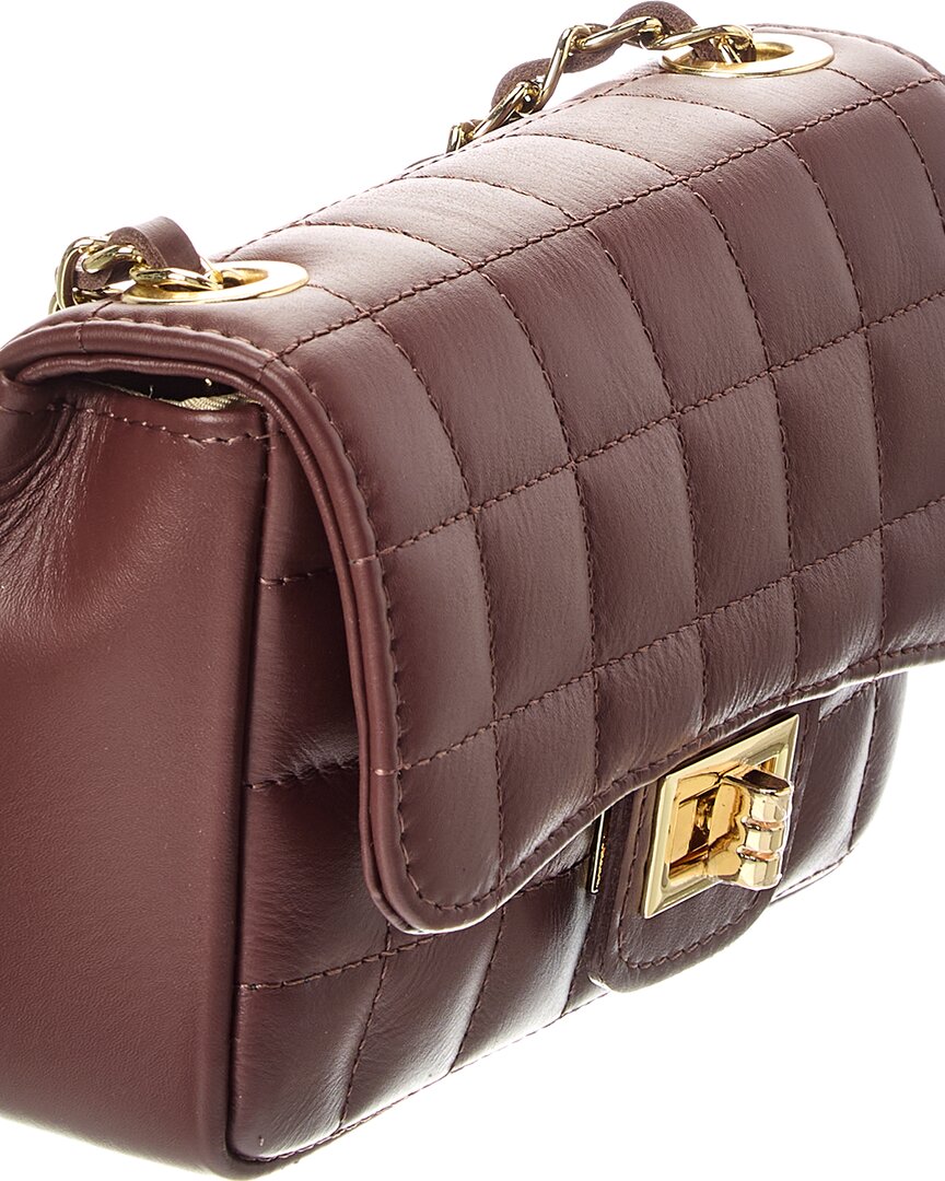 evelyn leather quilted crossbody