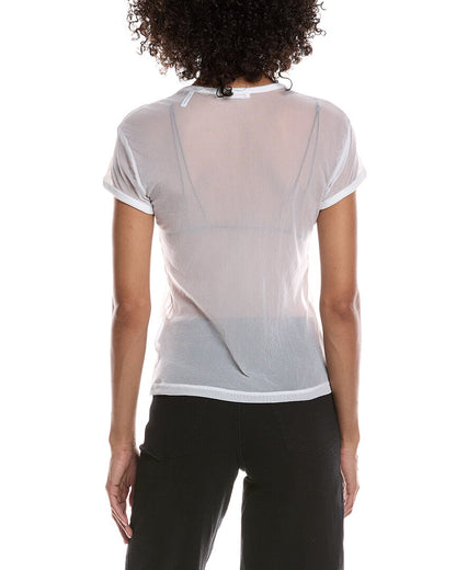 logo slim mesh t-shirt