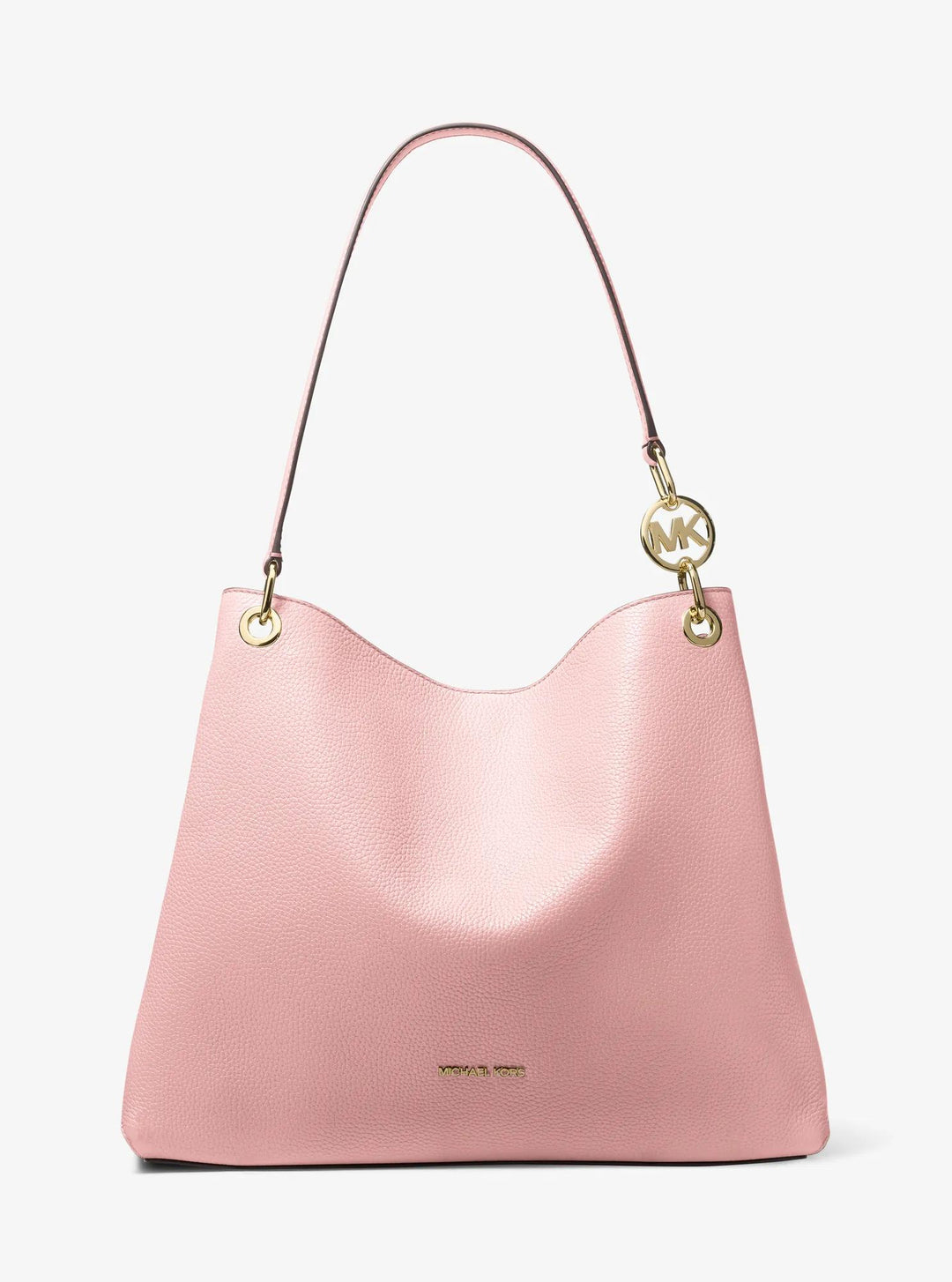 christina large pebbled leather shoulder bag