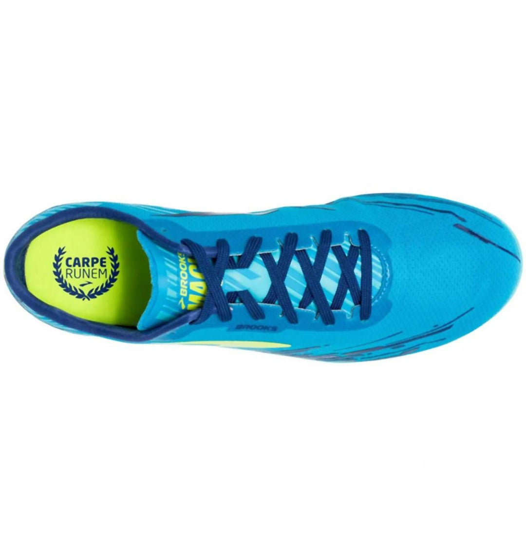 women's mach 18 shoes in blue/blue/yellow