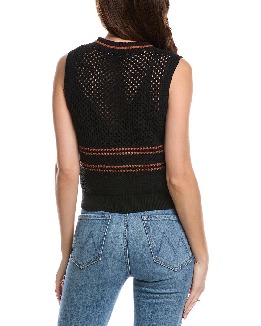 crochet mesh vest