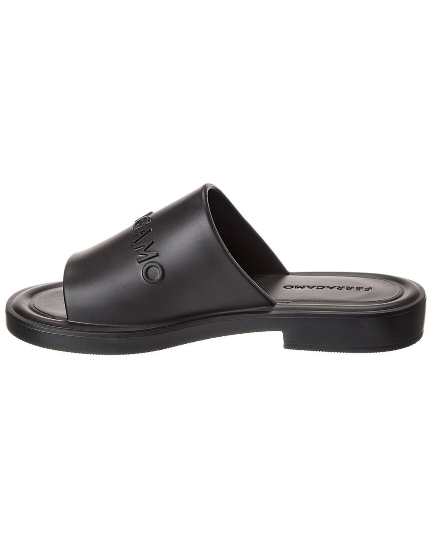 ferragamo giuneva rubber slide