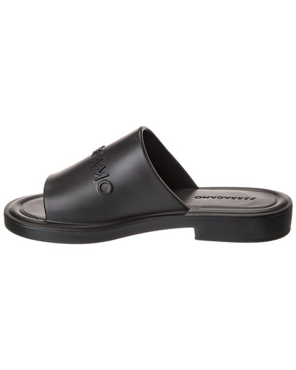 ferragamo giuneva rubber slide